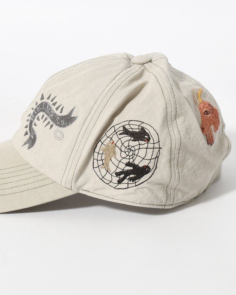 SOMEWHERE OUTSIDE HIKING COMPANY  SOHC EMBROIDERY CAP -IVORY- IVORY ONE SIZE