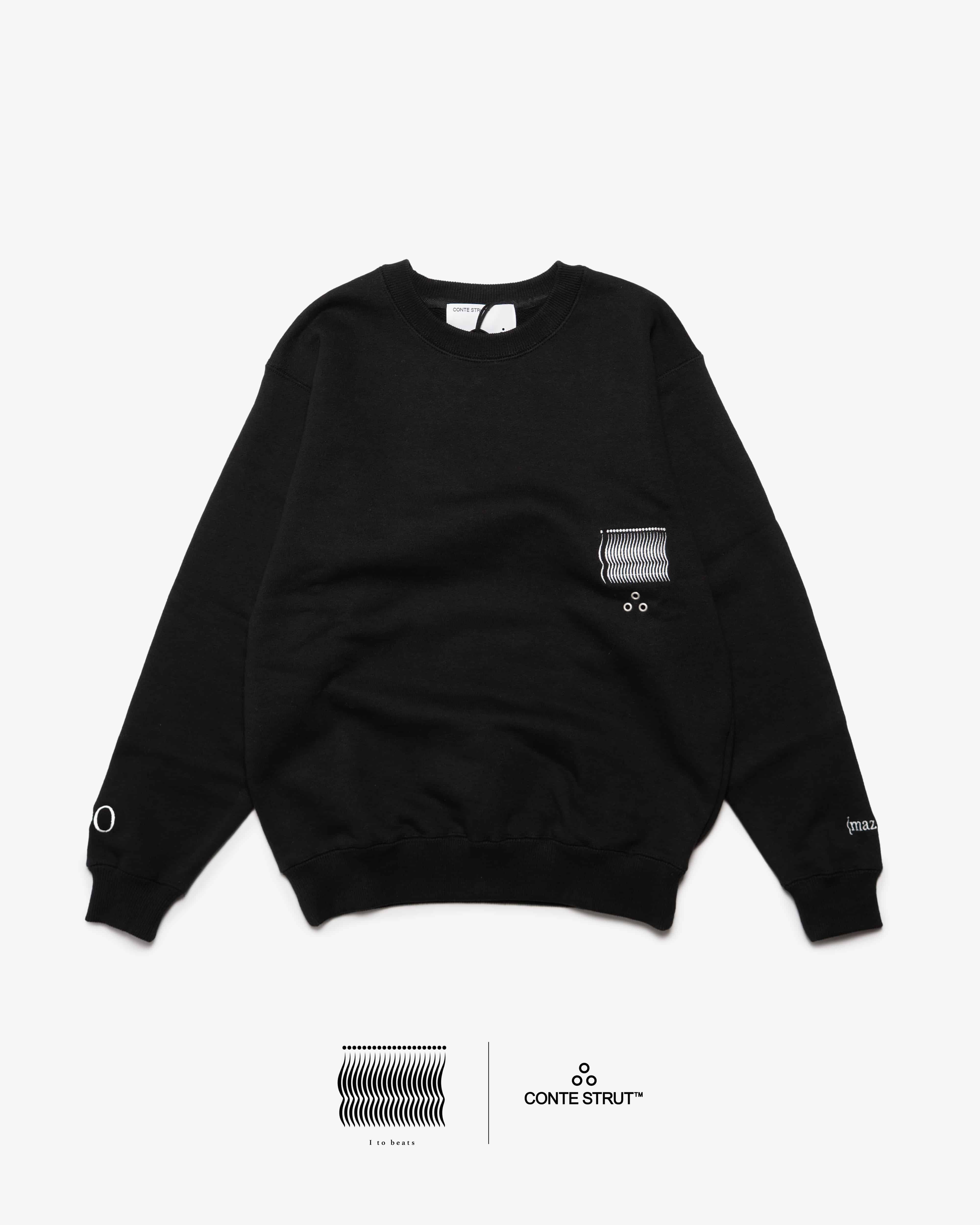 CONTE STRUT(コンテ ストラット)/ LIMITED-EDITION COLLAB SWEAT　キッズサイズ BLACK 130