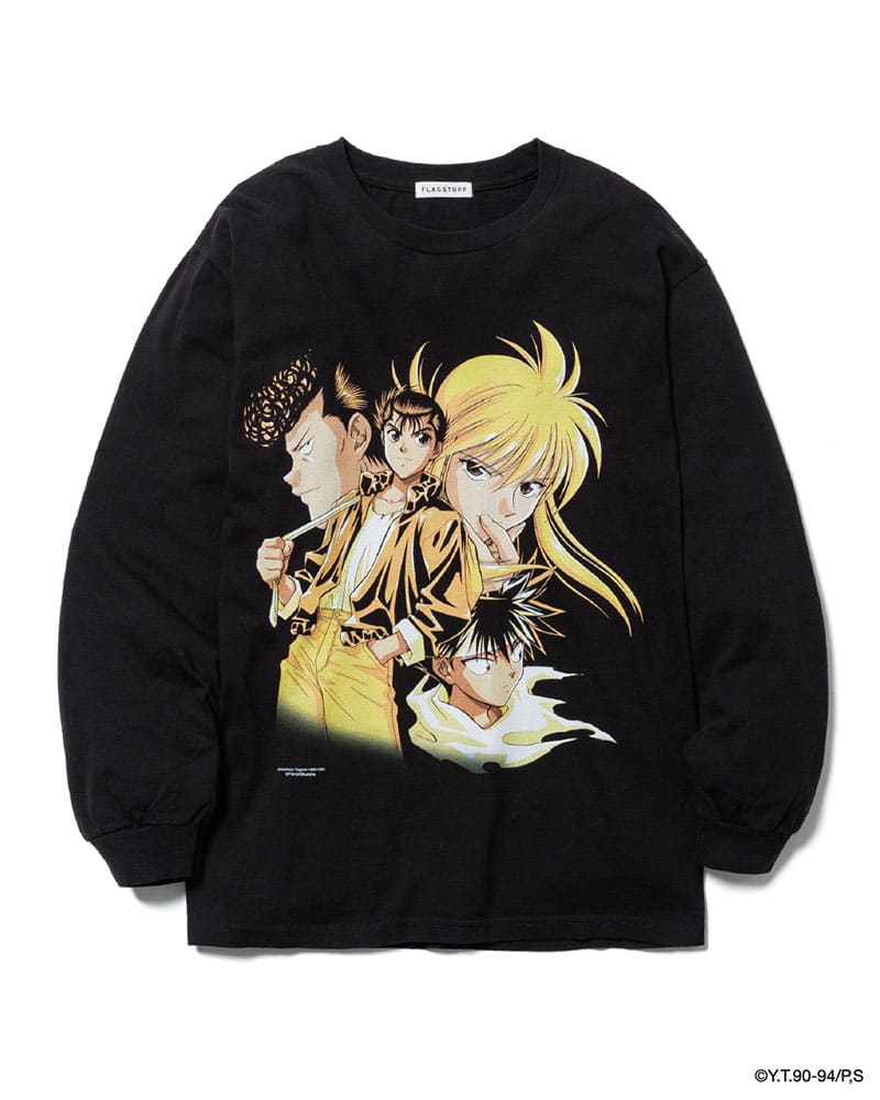 F-LAGSTUF-F×幽遊白書  "MULTI" LS TEE(x幽遊白書) -BLACK- BLACK M