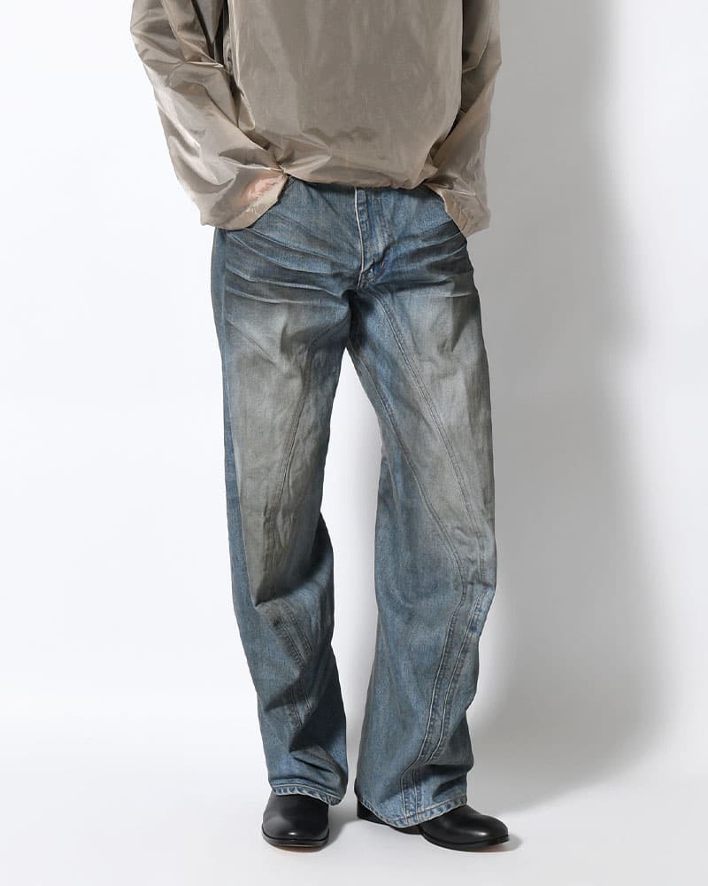 NVRFRGT  3D TWISTED JEANS 3.0 -DIRTY FADED INDIGO- DIRTY FADED INDIGO 1