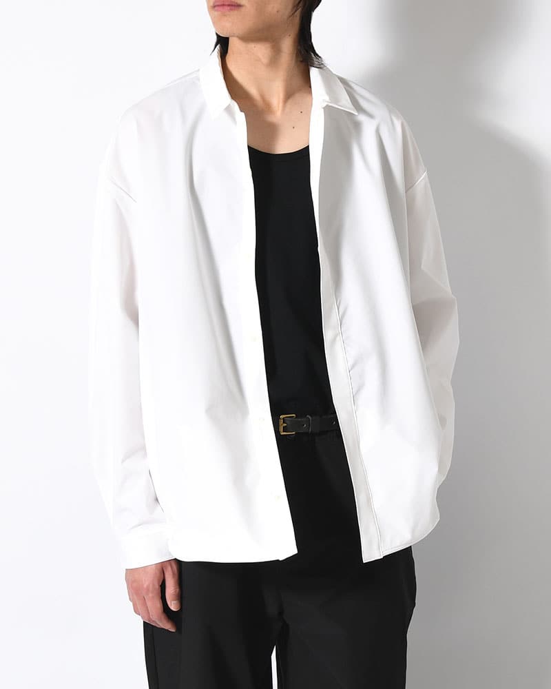 印  SNAP EASY SHIRT -WHITE- WHITE M