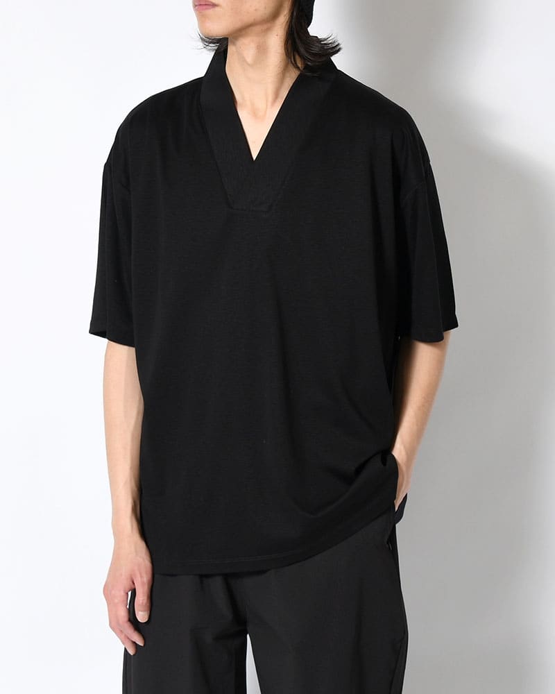 印  和 NECK S/S TEE -BLACK- BLACK M