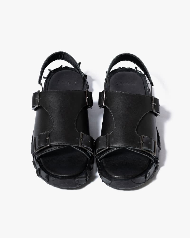 KOOI  X MONK LEATHER SANDAL -BLACK- BLACK 41