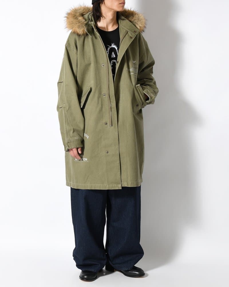 Perks And Mini  TRUE NATURE FISHTAIL PARKA -KHAKI- KHAKI M