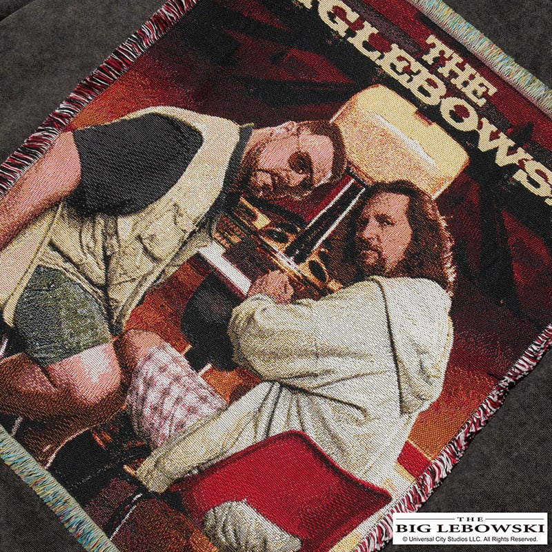Pretense×THE BIG LEBOWSKI  Bowling Tapestry Sweatshirt -BLACK- BLACK M