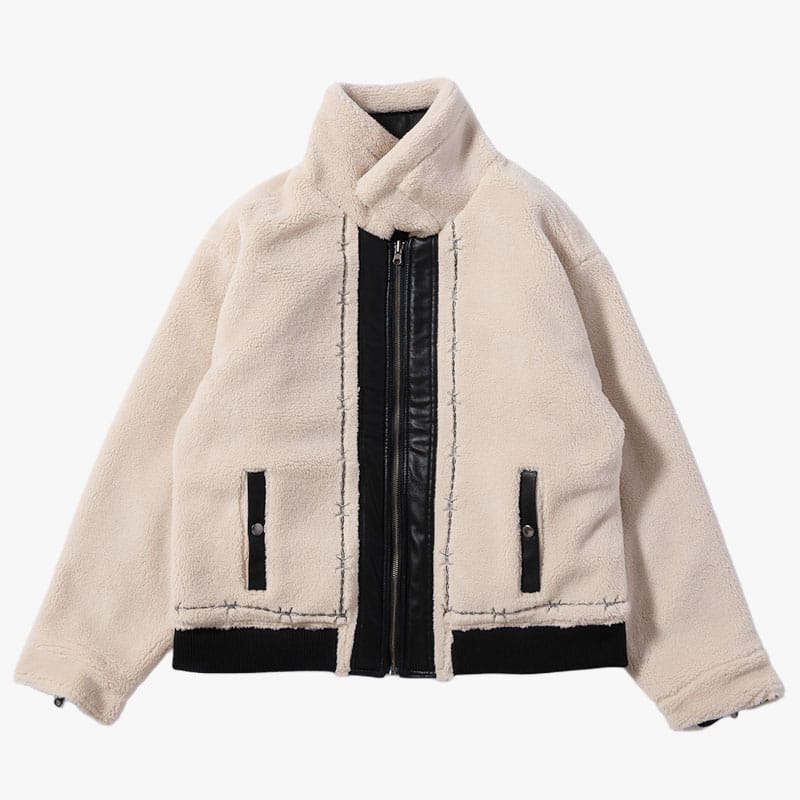 HIGH-GATE  REVERSIBLE FAKE MOUTON BLACK 1