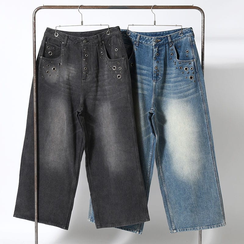 ANTIMID EYELET BAGGY DENIM(S INDIGO)｜ 印｜名古屋PARCO | ONLINE