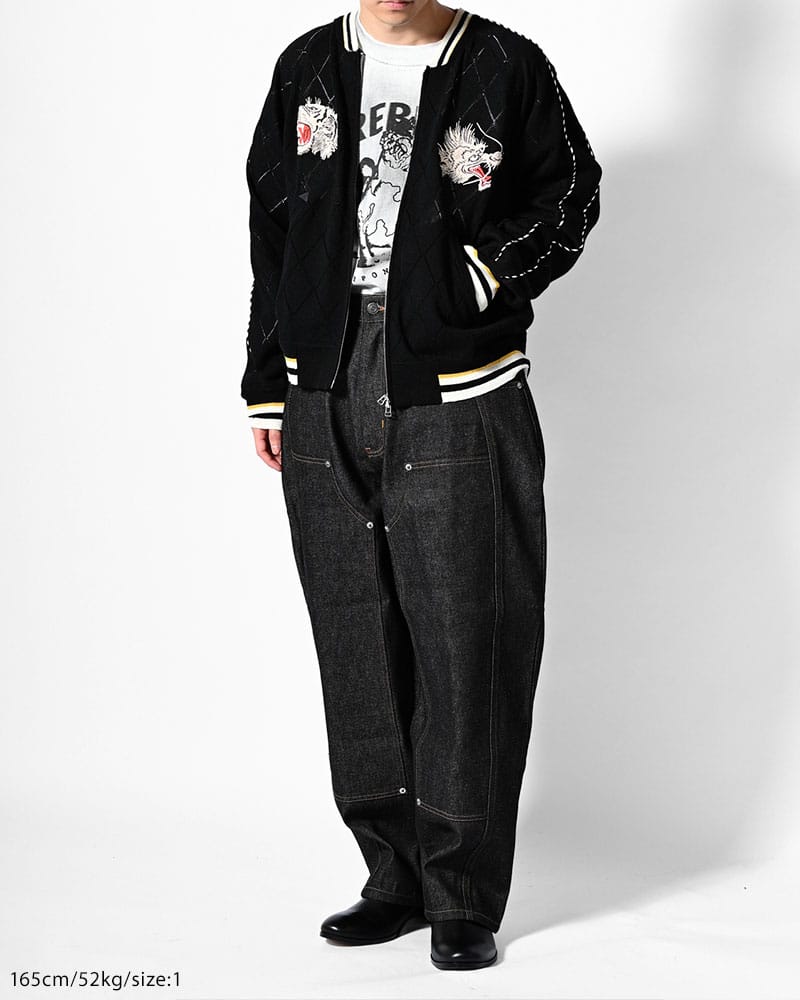 HIGH-GATE  KNIT SUKAJAN -BLACK- BLACK 1