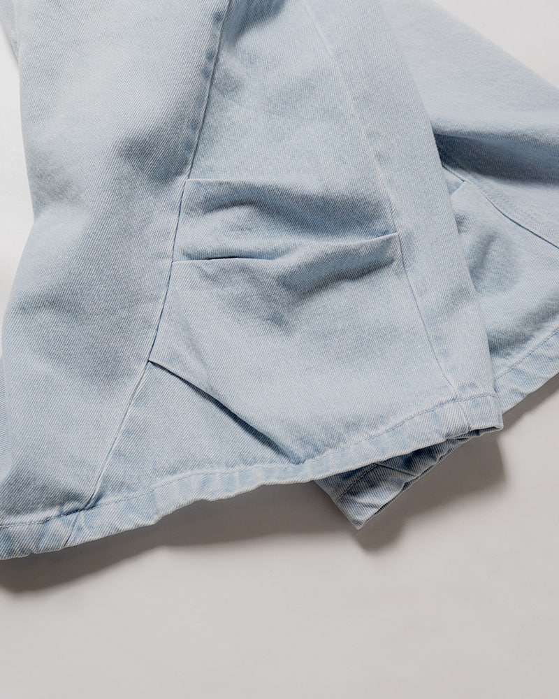 CONTE STRUT  3D DENIM HALF PANTS -L.INDIGO- L.INDIGO M