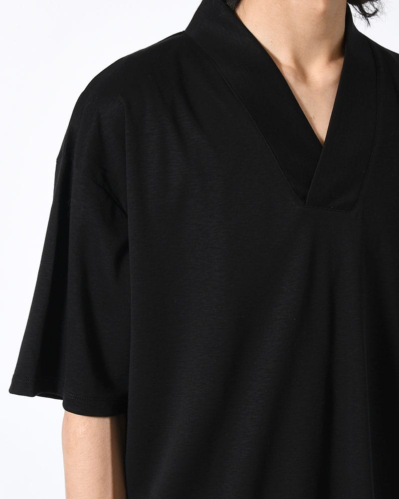 印  和 NECK S/S TEE -BLACK- BLACK M