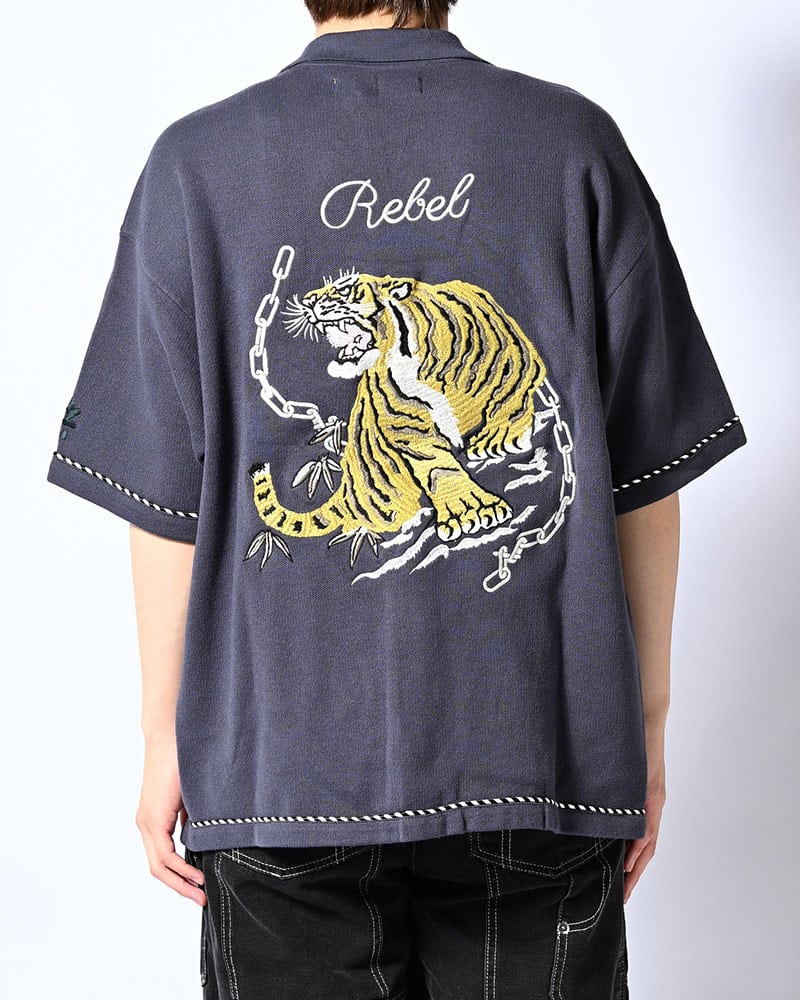 HIGH-GATE  SUKA KNIT SHIRT -BLUE- BLUE 1