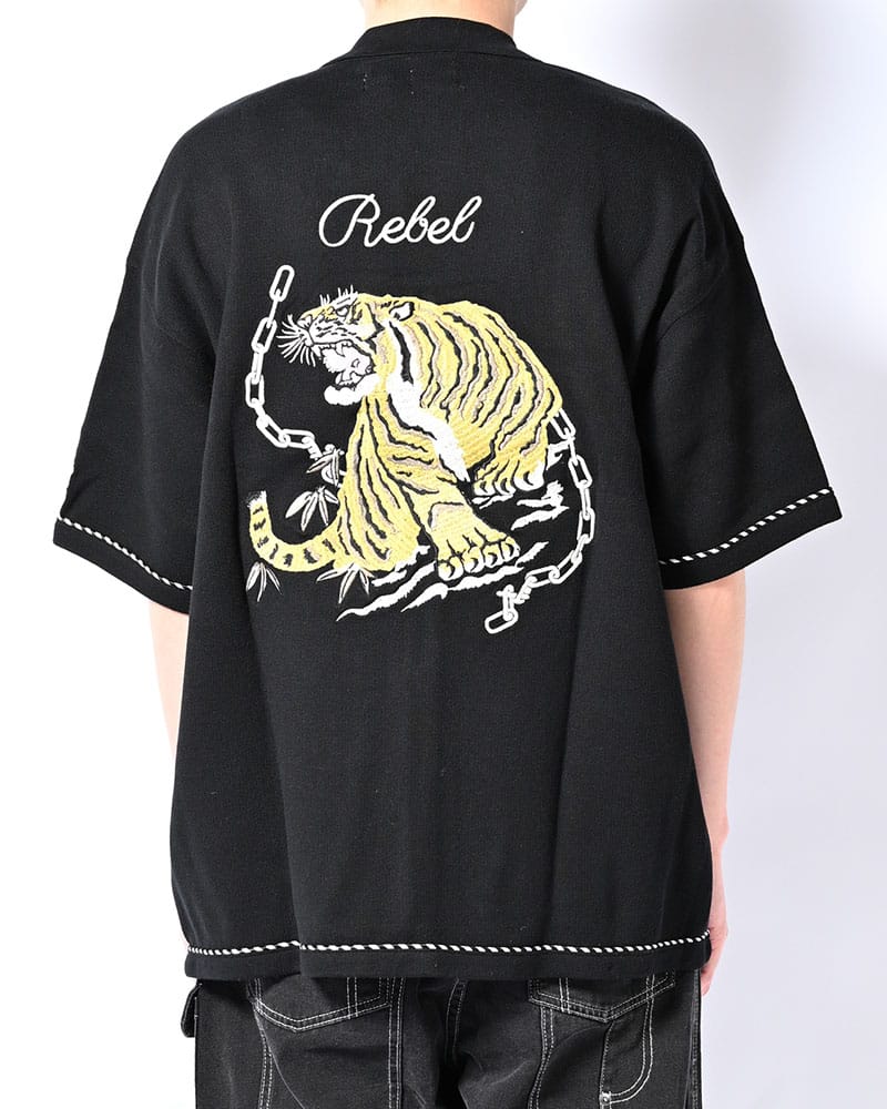 HIGH-GATE  SUKA KNIT SHIRT -BLACK- BLACK 1