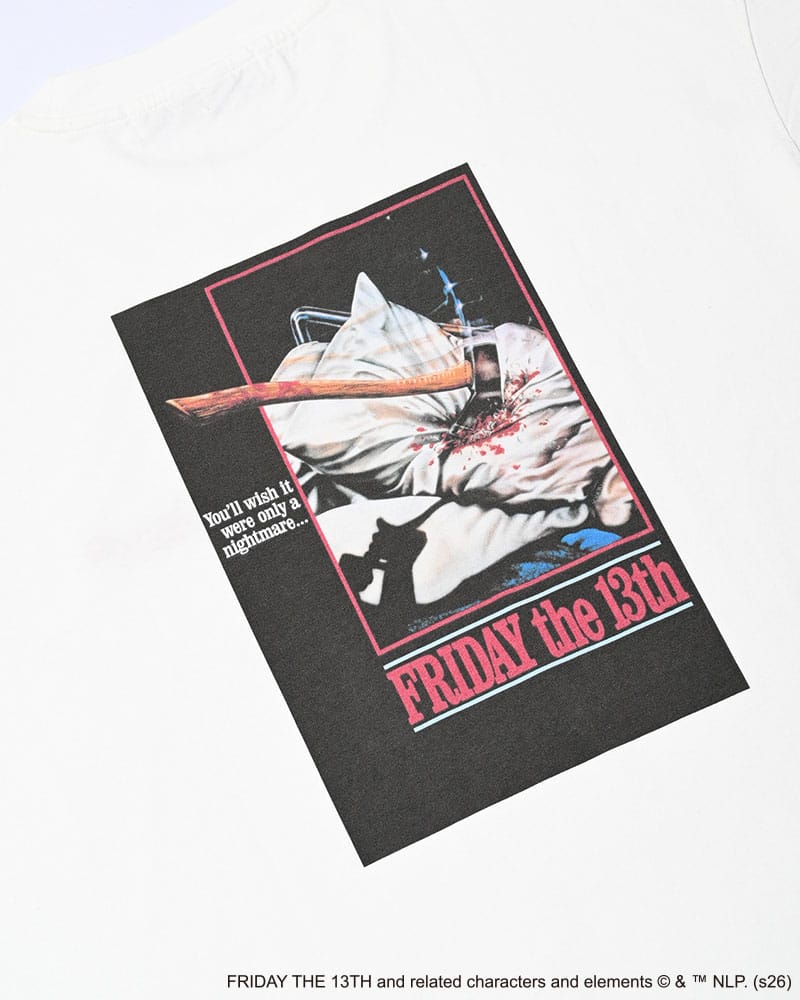 HIGH-GATE  FRIDAY THE 13 TEE -WHITE- WHITE 1