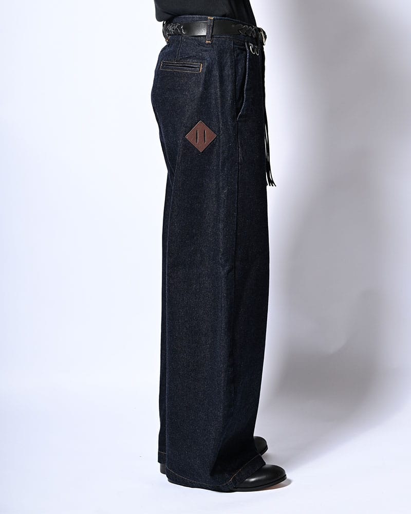 KOOI  HOLDER CURVE PANTS -INDIGO- INDIGO 1