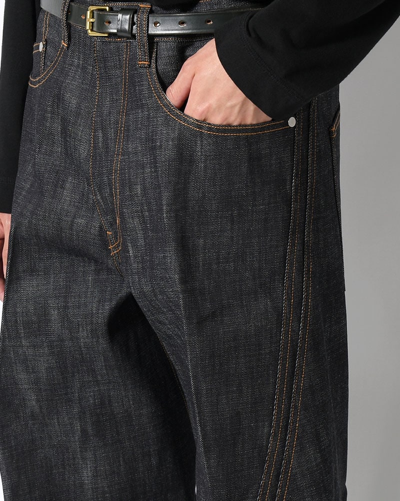 NVRFRGT  3D TWISTED WIDE LEG JEANS -RAW INDIGO- RAW INDIGO 1