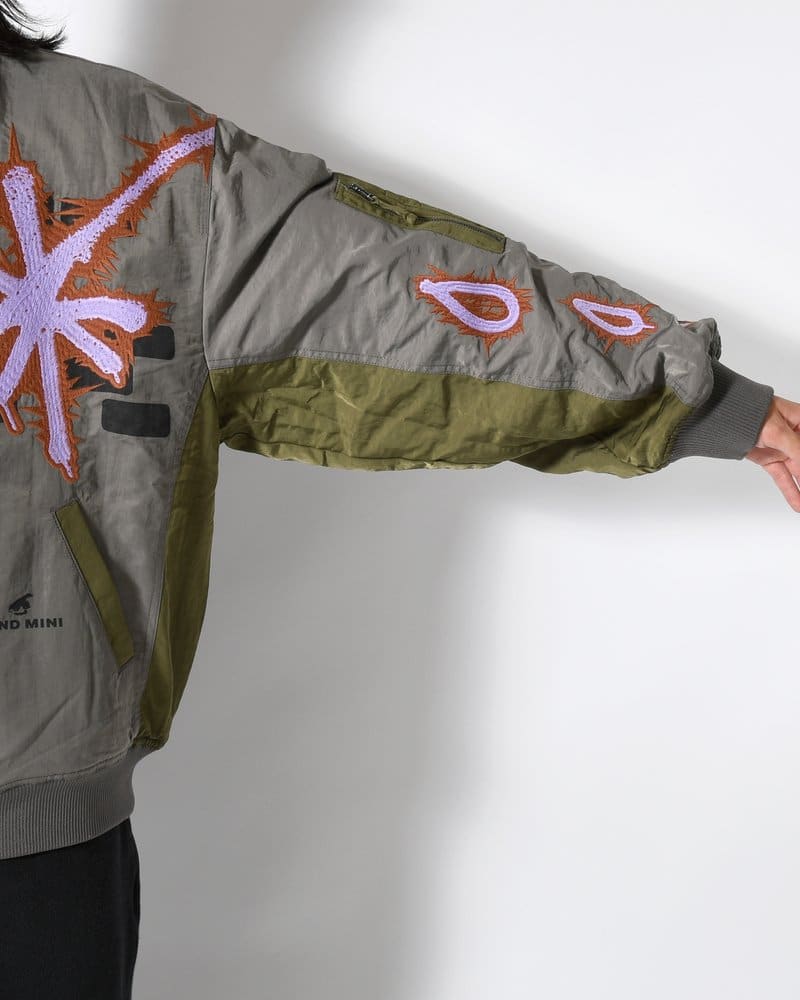 Perks And Mini  ADORNED REVERSIBLE BOMBER JACKET -DRABS- DRABS M