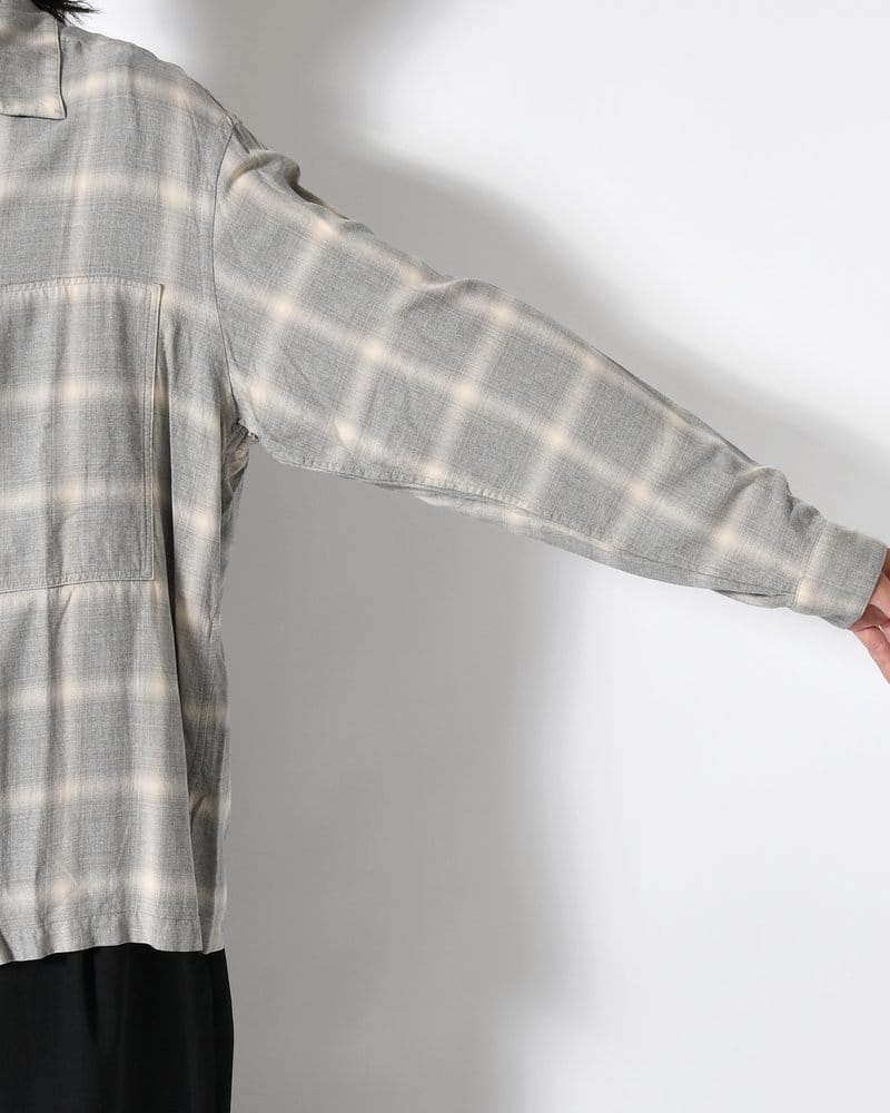 ANEI  IMI SHIRT PLAID -H.GREY PLAID- H.GREY PLAID 2