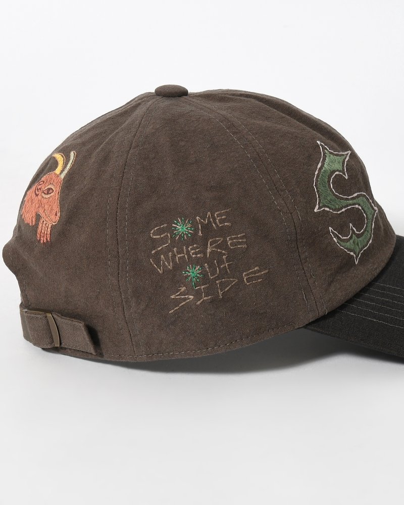 SOMEWHERE OUTSIDE HIKING COMPANY  SOHC EMBROIDERY CAP -D/BROWN- D/BROWN ONE SIZE