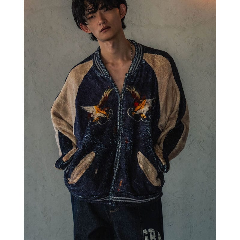 HIGH-GATE  TROMPE L'OEIL VINTAGE SUKA FLEECE ONE COLOR 1