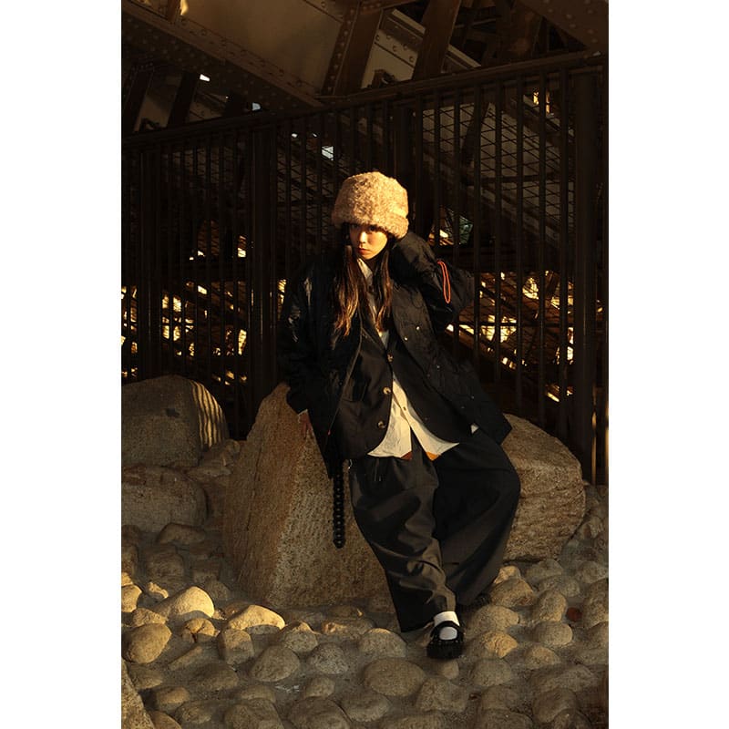 masterkey×NODZOKU×印  Traditional Liner Jacket BLACK ONE SIZE