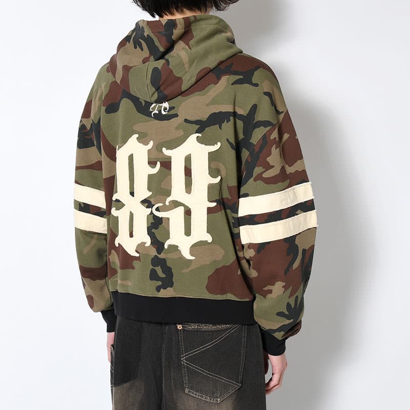 ANTIMID  89 ZIP HOODIE CAMO M