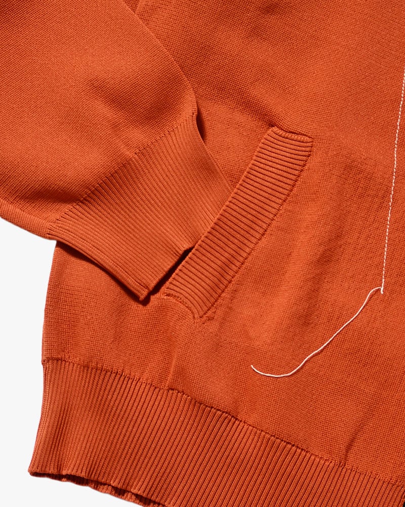 KOOI  STITCH KNIT BLOUSON ORANGE 1