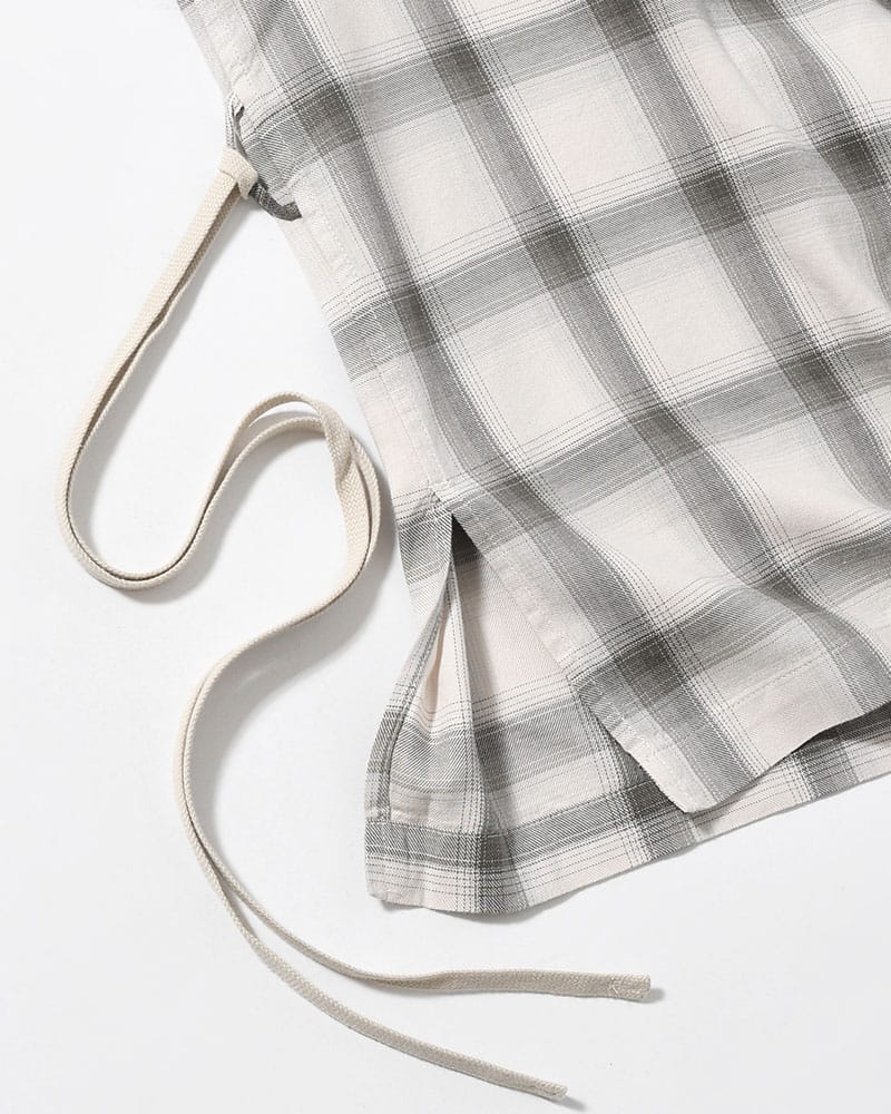 ANEI  IMI SHIRT PLAID -IVORY PLAID- IVORY PLAID 2