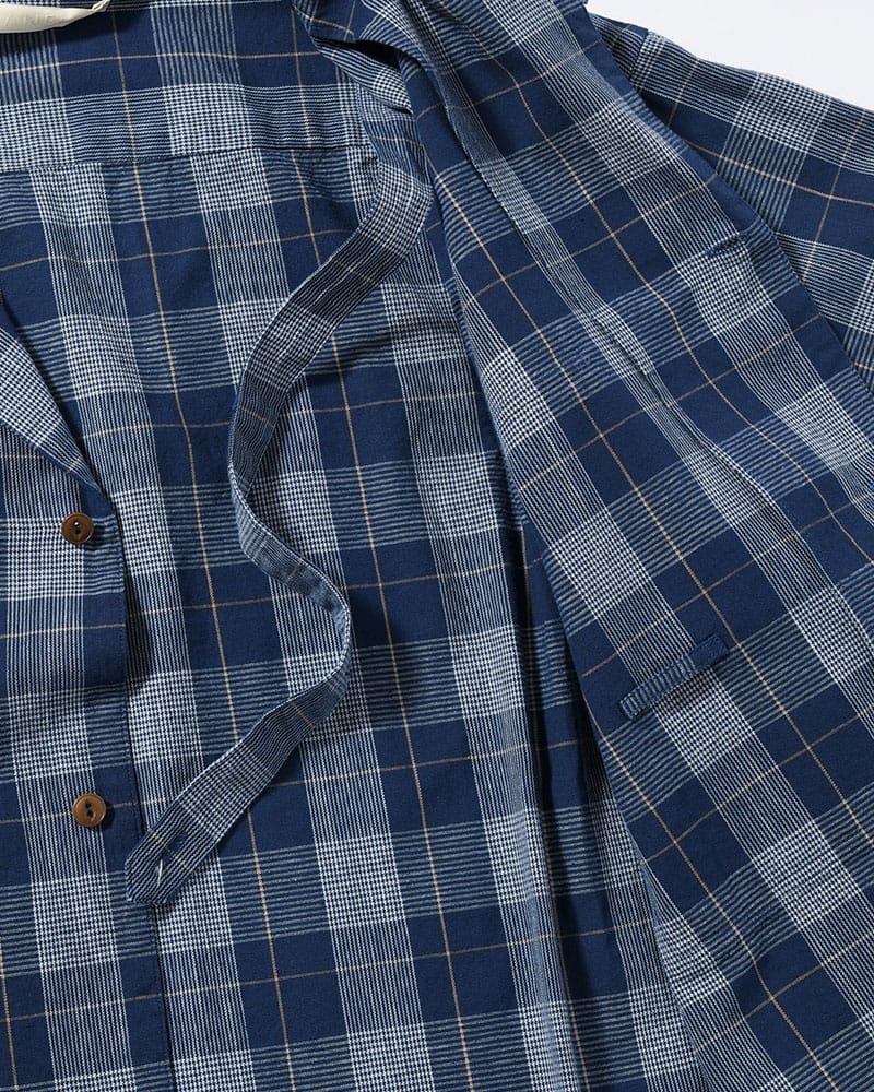 ANEI  IMI SHIRT PLAID -INDIGO PLAID- INDIGO PLAID 2