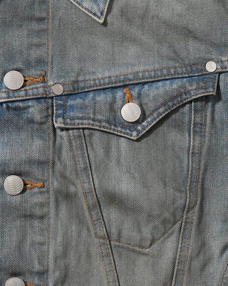 NVRFRGT  DENIM TRUCKER JACKET -DIRTY FADED INDIGO- DIRTY FADED INDIGO 2