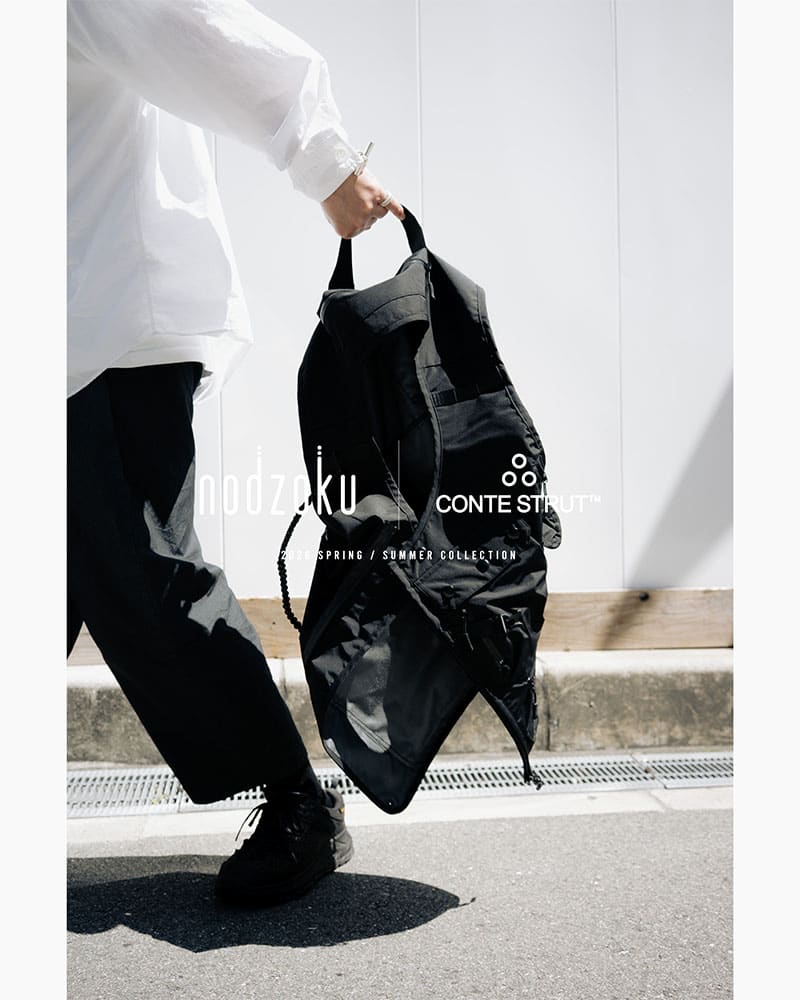 NODZOKU×CONTE STRUT  TACTICAL VEST -BLACK- BLACK M