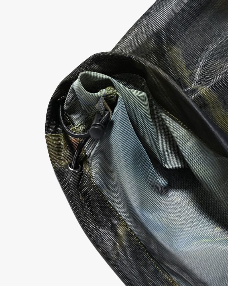 KOOI  NATURE PRINT SHEER ZIP HOODIE -KHAKI- KHAKI 1