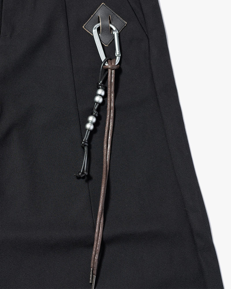KOOI  HOLDER CURVE PANTS -BLACK- BLACK 1
