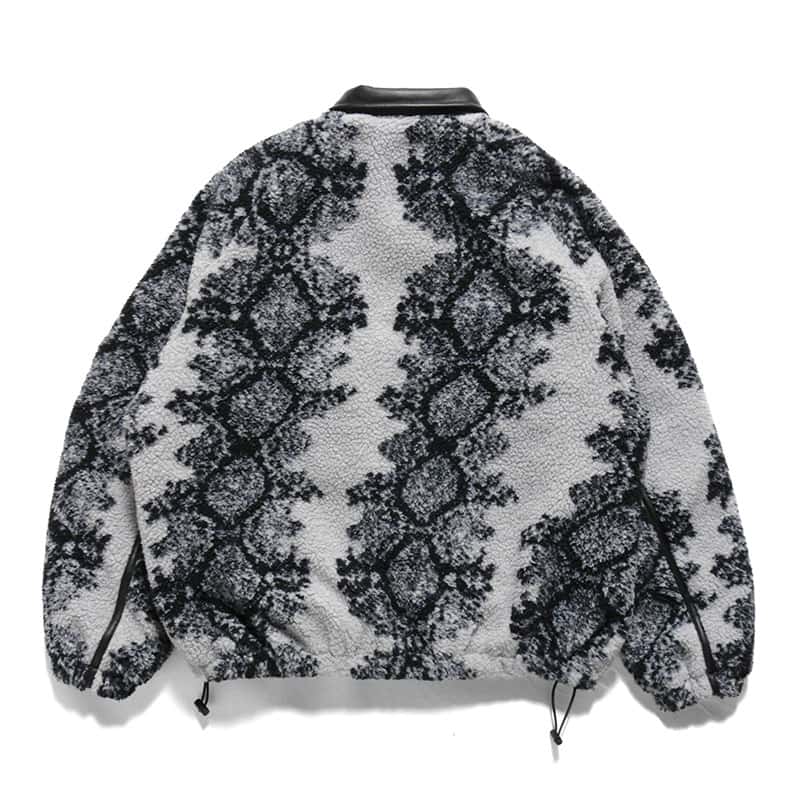 Pretense  Python Pattern Boa Jacket GREIGE M