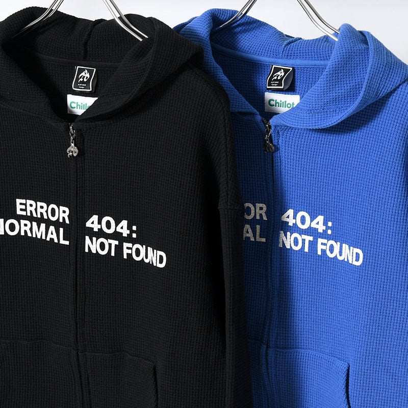 ANTIMID  EYELET THERMAL ZIP HOODIE BLUE S