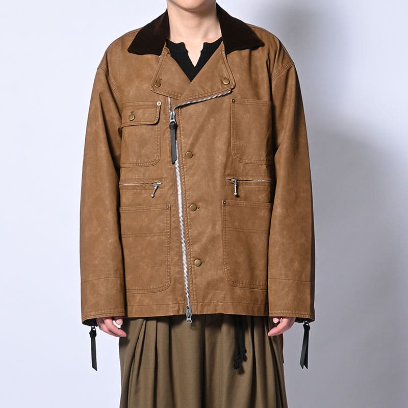 KOOI  FADE WORK JACKET CAMEL 1