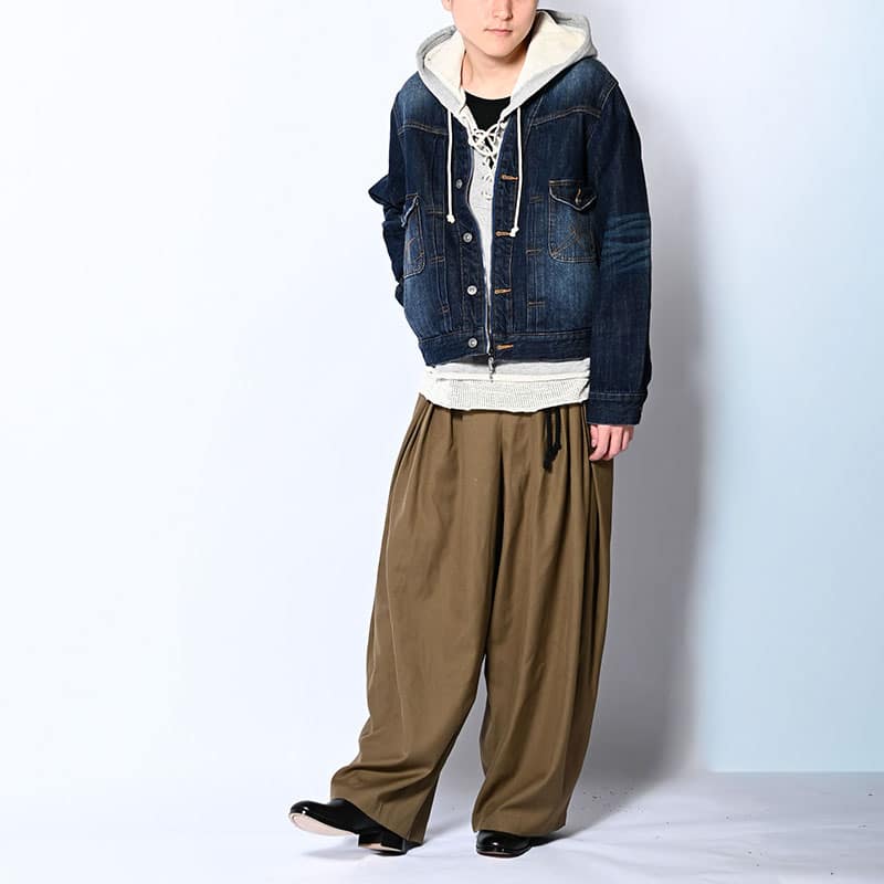 KOOI  CARDIGAN ZIP DENIM JACKET INDIGO 1