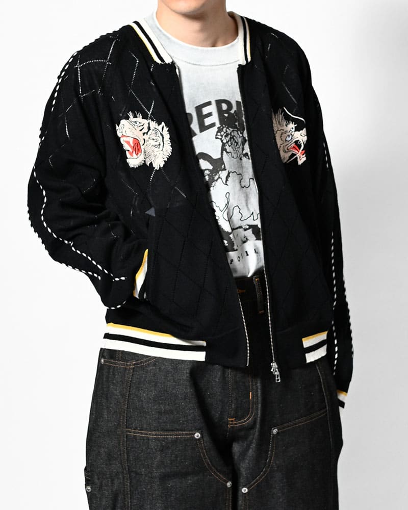 HIGH-GATE  KNIT SUKAJAN -BLACK- BLACK 1