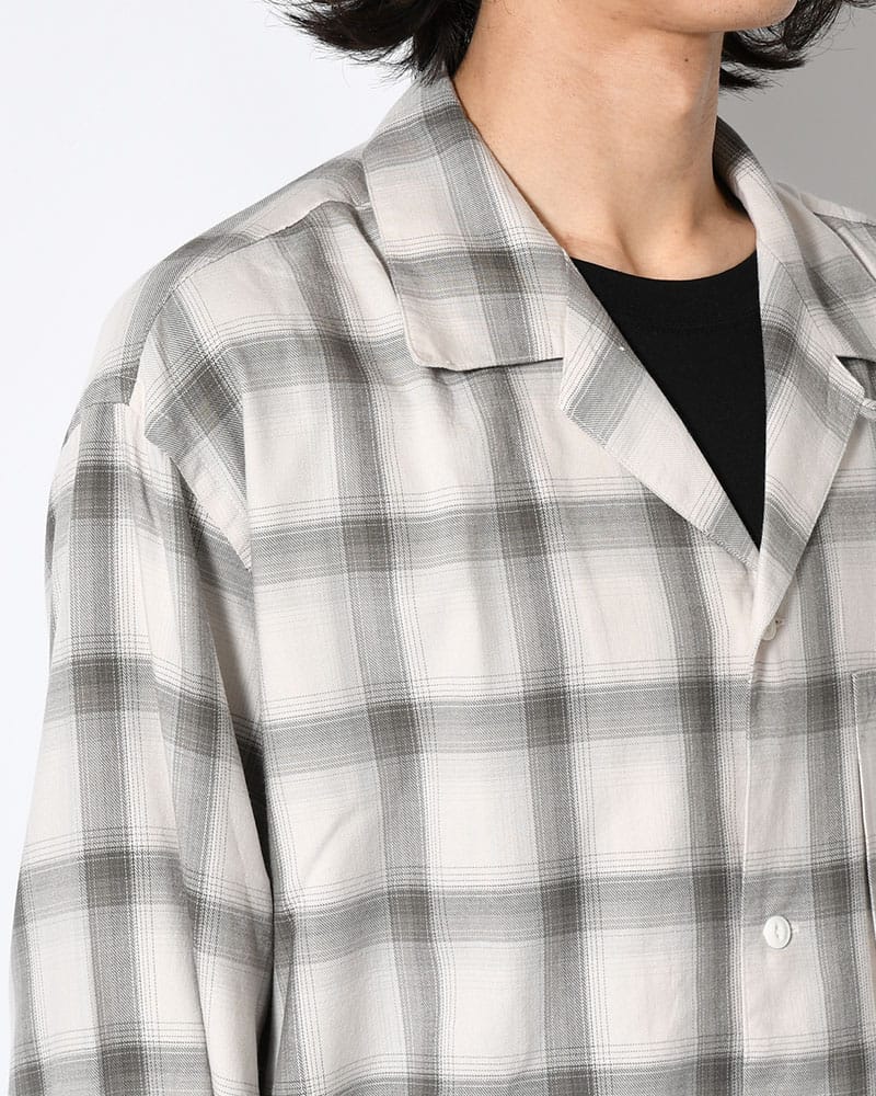 ANEI  IMI SHIRT PLAID -IVORY PLAID- IVORY PLAID 2