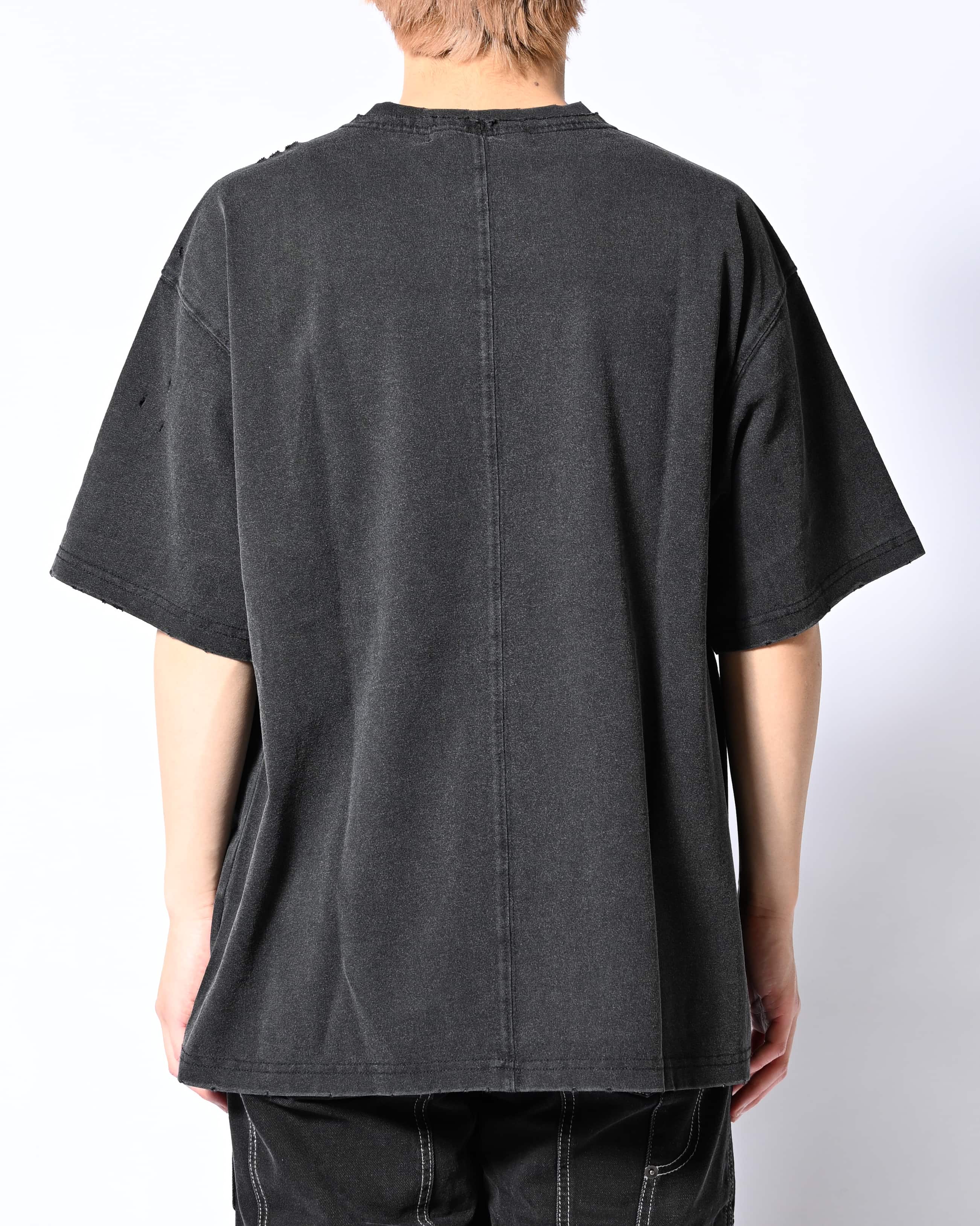 HIGH-GATE BURN FADE DAMAGE TEE (IN NAGOYAPARCO LIMITED EDITION） BLK 1