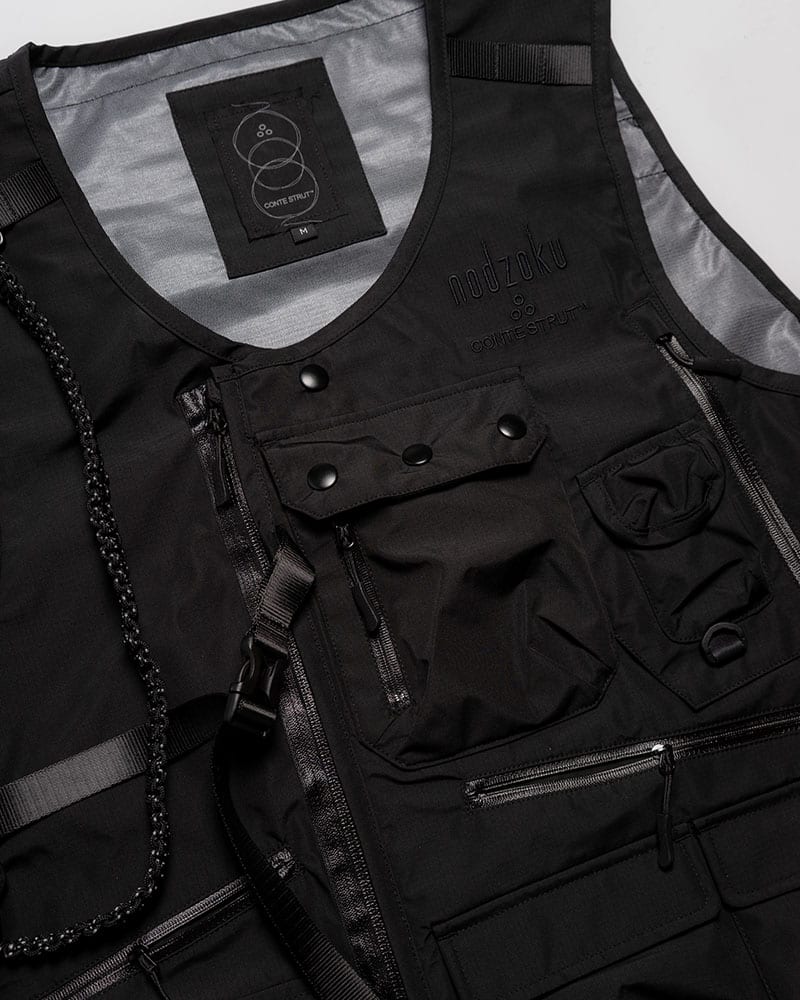 NODZOKU×CONTE STRUT  TACTICAL VEST -BLACK- BLACK M