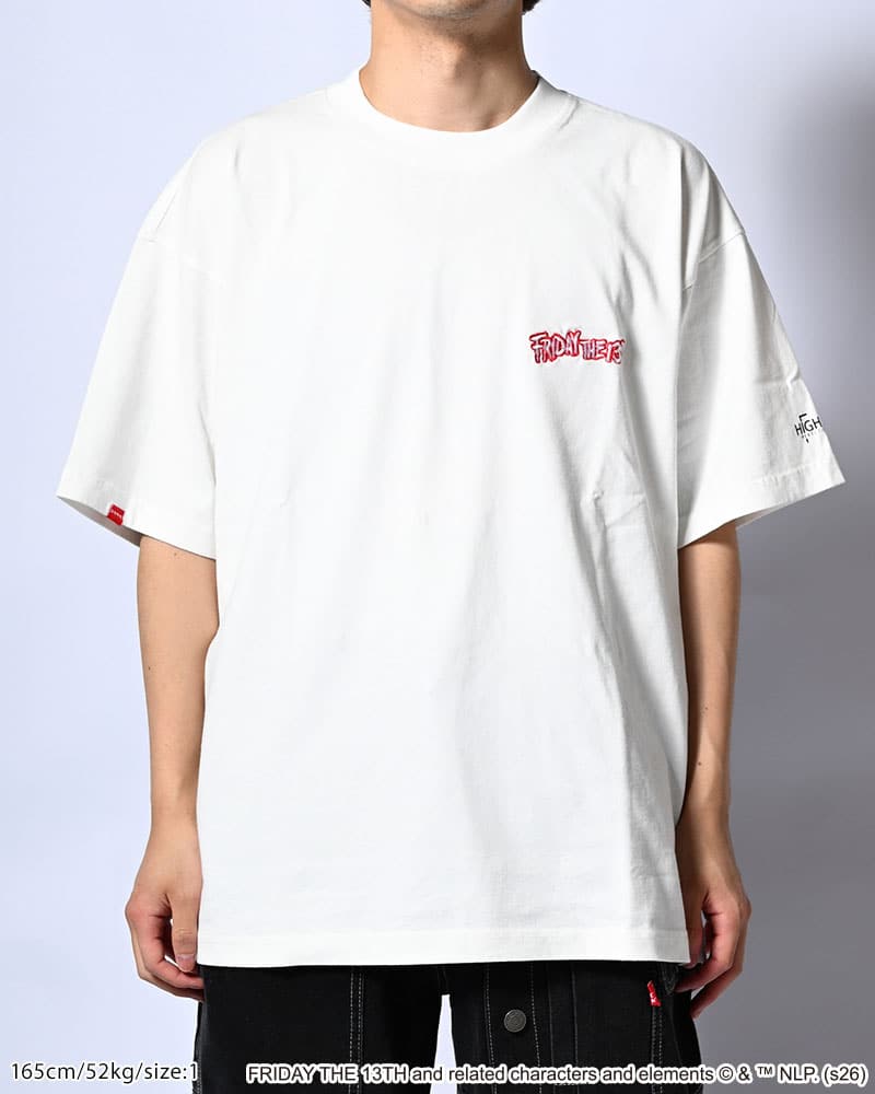 HIGH-GATE  FRIDAY THE 13 TEE -WHITE- WHITE 1