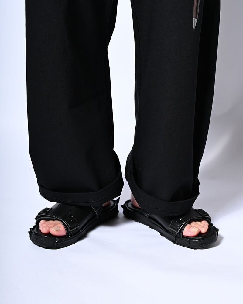 KOOI  X MONK LEATHER SANDAL -BLACK- BLACK 41