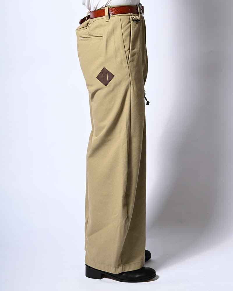 KOOI  HOLDER CURVE PANTS -BEIGE- BEIGE 1