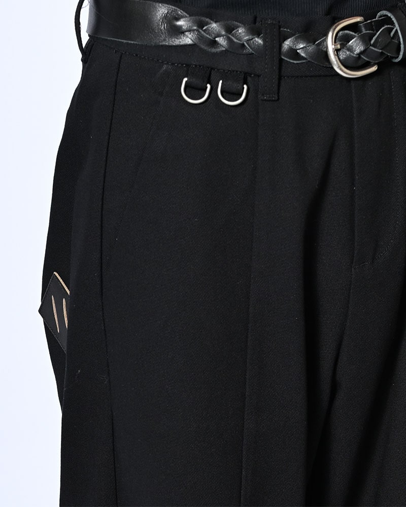 KOOI  HOLDER CURVE PANTS -BLACK- BLACK 1