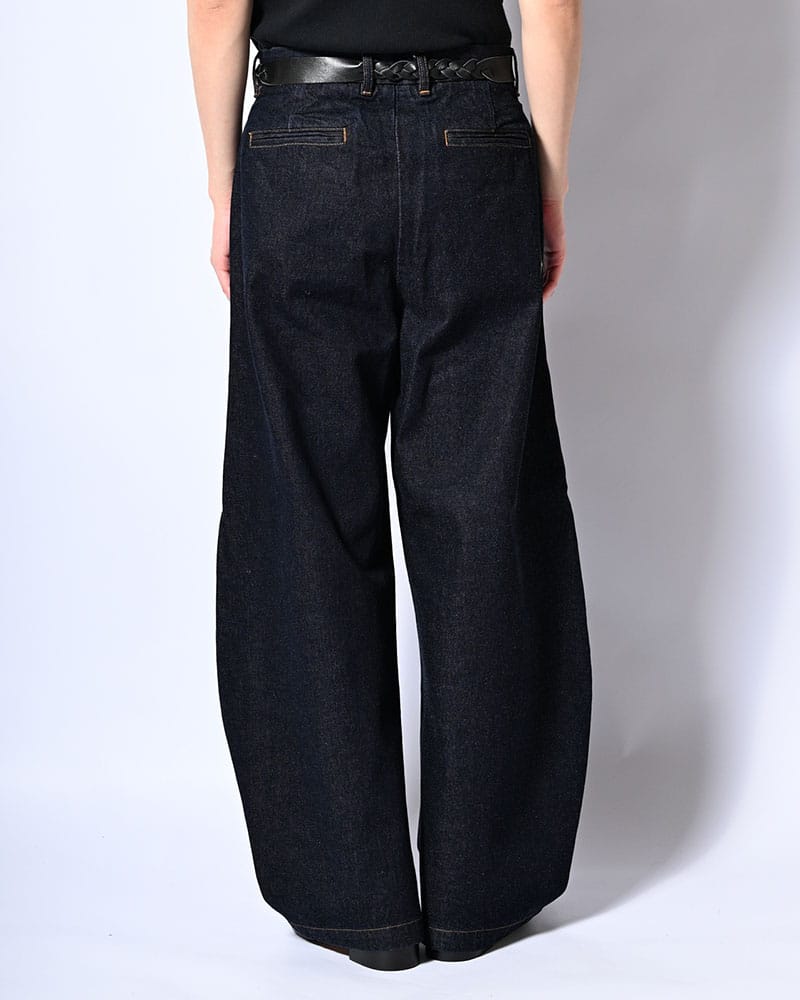 KOOI  HOLDER CURVE PANTS -INDIGO- INDIGO 1