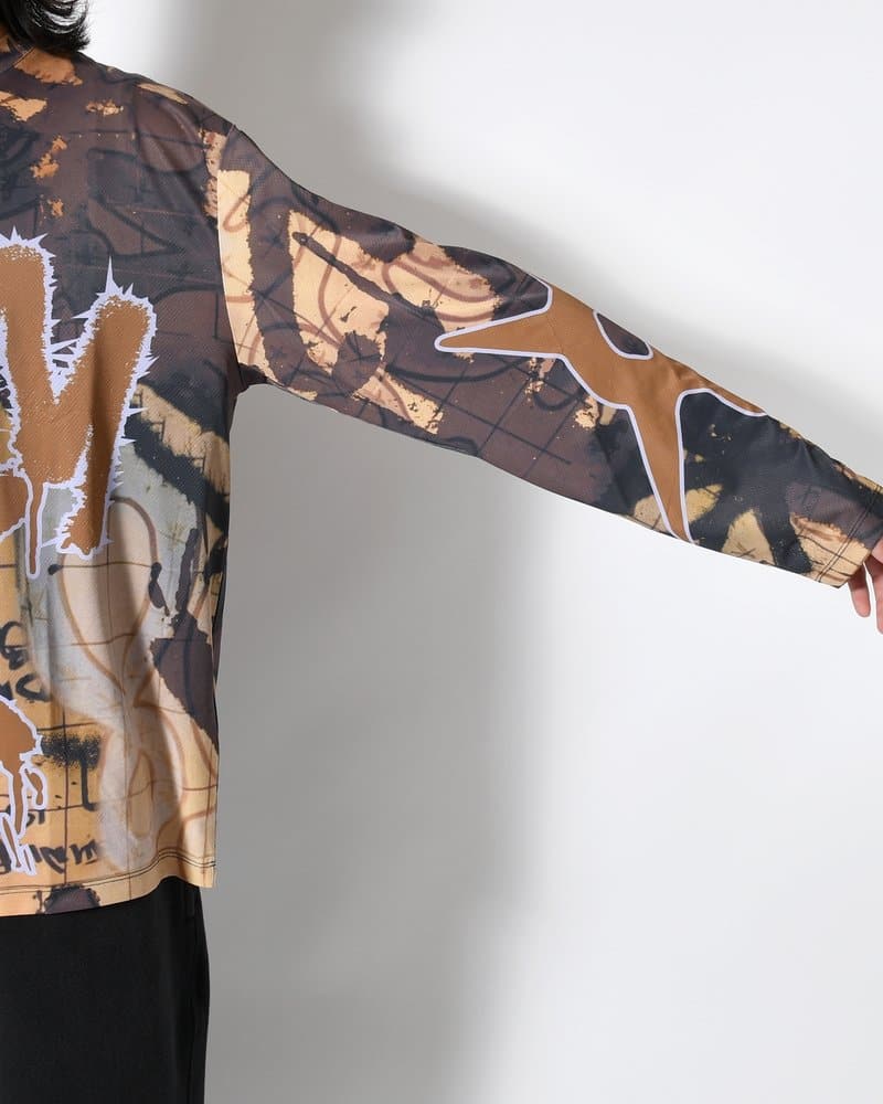 Perks And Mini  PATINA LS MESH TOP -MULTI- MULTI M
