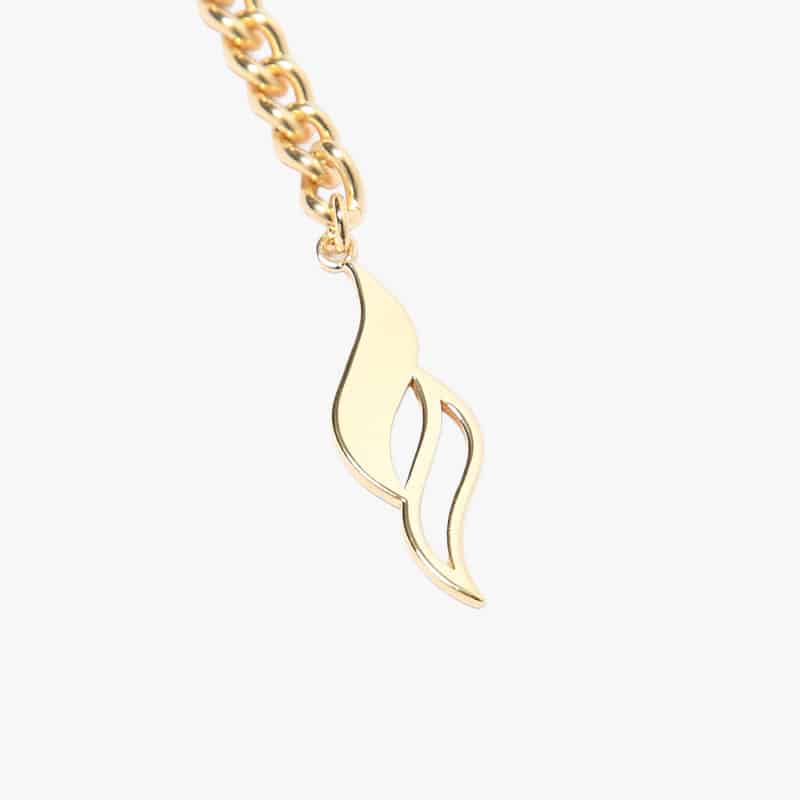 SHRINE  S CHAIN BRACELET 17.5cm -GOLD- GOLD ONE SIZE