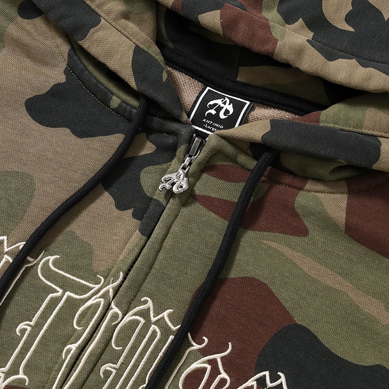ANTIMID  89 ZIP HOODIE CAMO M