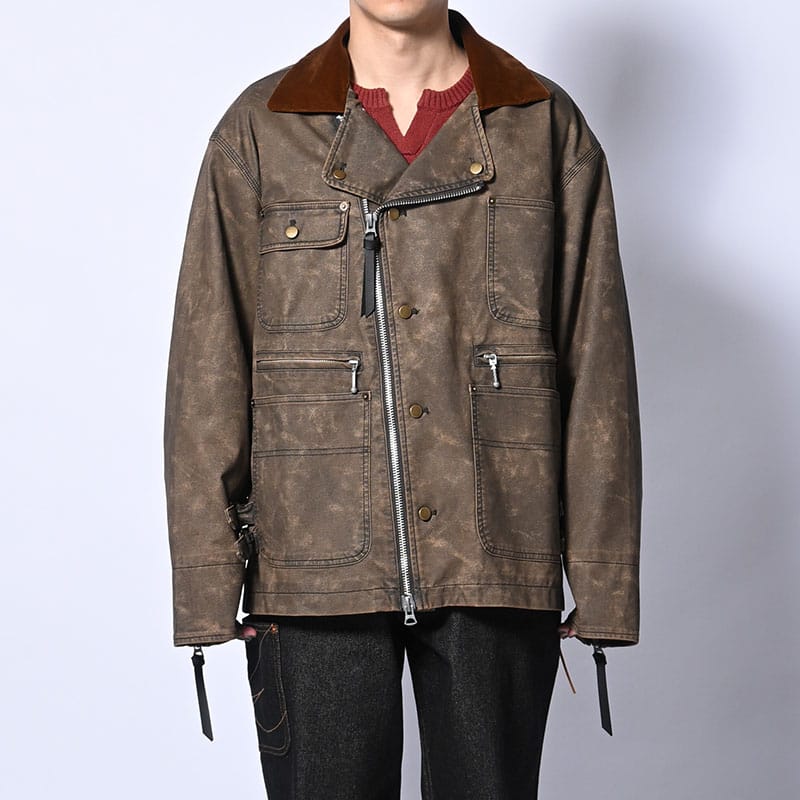 KOOI  FADE WORK JACKET BROWN 1