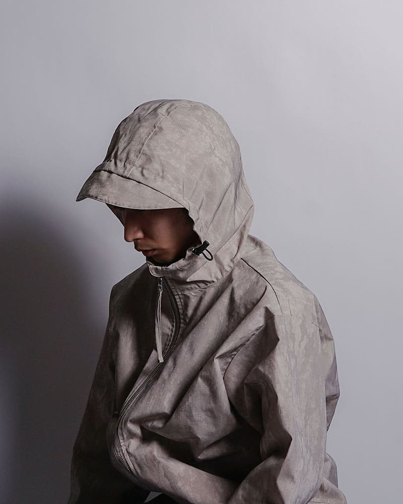 CONTE STRUT  ZIP-UP HOODED SHIRTS (SHELL) BEIGE M